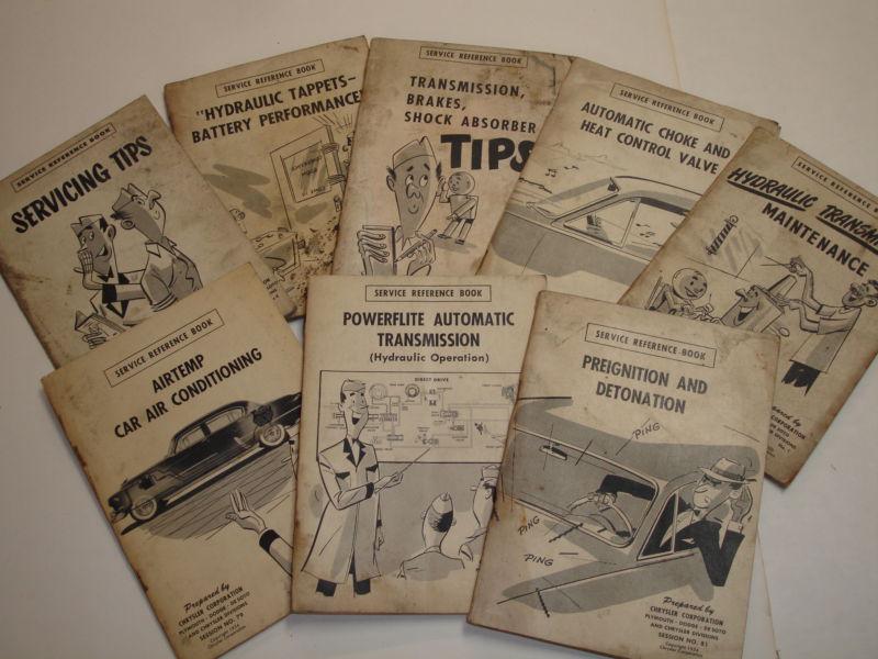 Chrysler, plymouth,dodge,desoto, mechanics service booklets, manual. 1949-1954