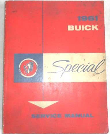 1961 buick special  shop repair manual  original 