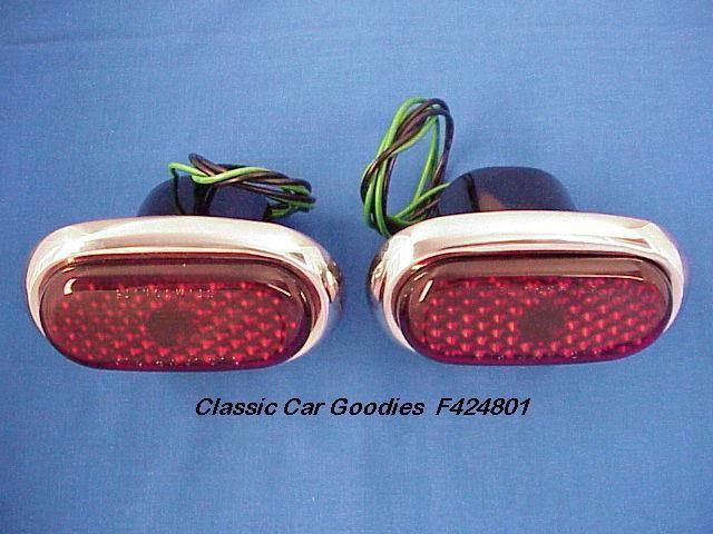 1942-1948 ford tail lights (2) new 1946 1947 street rod