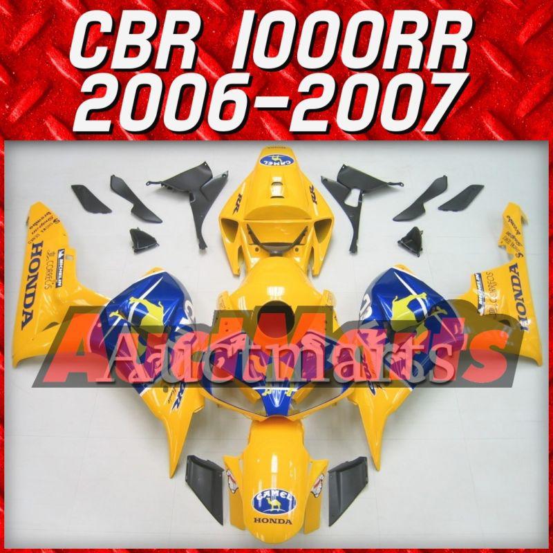 Fit honda 06 07 cbr1000rr cbr 1000 rr 2006 2007 fairing kit abs plastics c10 e25