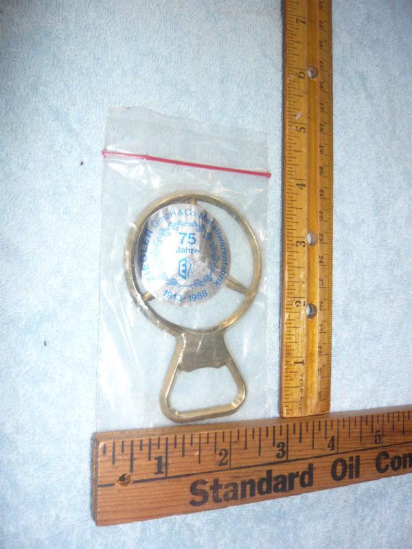 Mercedes golden color bottle opener ziegler in original bag unused benz 