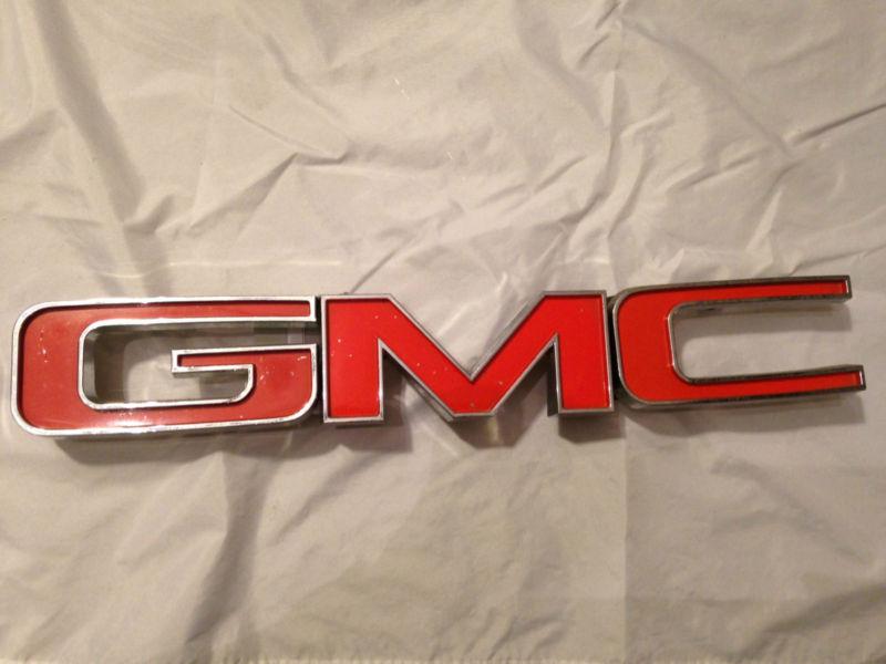 Vintage gmc truck emblem  badge metal  gmc truck emblem