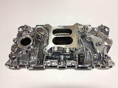 Edelbrock 27034 sbc performer endurashine intake manifold w/ oil fill tube