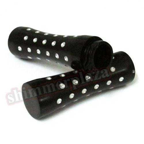 Black handle bar hand grips for harley softail dyna sportster electra glide