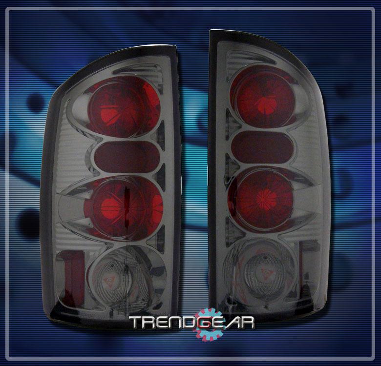 02-06 dodge ram 1500 2500 3500 altezza tail brake light smoke lens slt srt-10 st