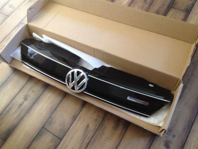  2011-13 vw volkswagen jetta tdi mk6 blue motion abs front grille with chrome 