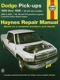 Haynes 30041 dodge pick-ups 1994-1998 