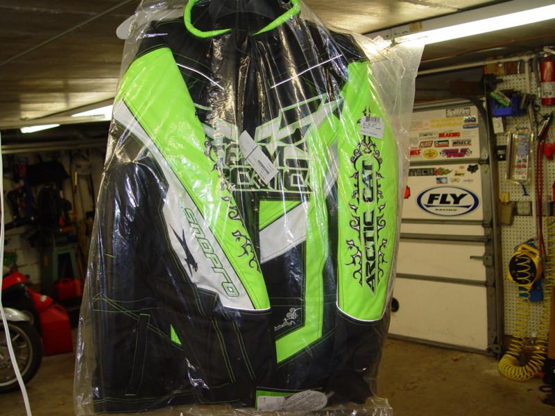 Arctic cat snowmobile team coat  large 5201-404 new