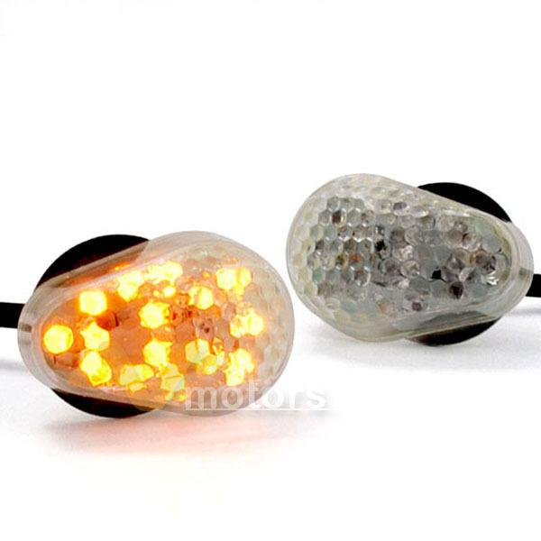 2x jdm style led flush mount turn signal light for yamaha yzf r1 r6 r6s fz1 fz6