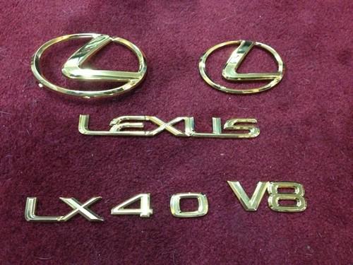 Lexus lexus lx470  24kt gold emblem kit used oem no reserve