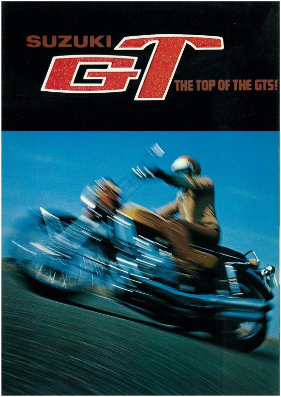 Suzuki brochure gt750 gt550 t500 gt380 gt250 1973 sales catalog repro