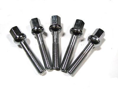 Lug bolts lugs ball seat 12x1.5 mercedes 60mm shank