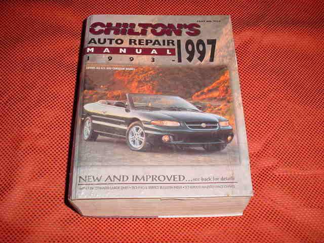 Chilton's auto repair manual 1993 -thru- 1997