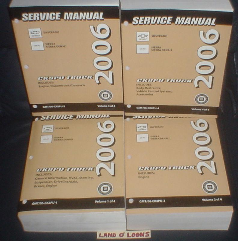 2006 chevrolet/gmc ck silverado sierra/denali shop/service manual