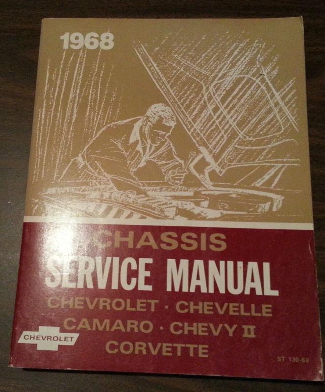 1968 gm chassis service manual chevelle camaro impala nova 396 427 rs ss z28  