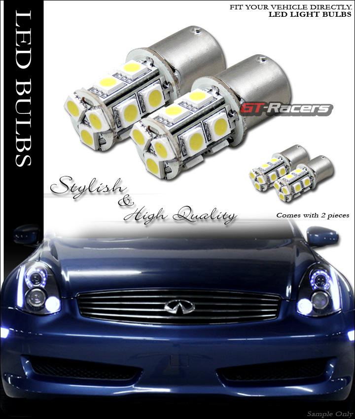 2x white 1157 bay15d 13x 5050 smd led stop/brake light bulbs 12v 1154 1158 1493