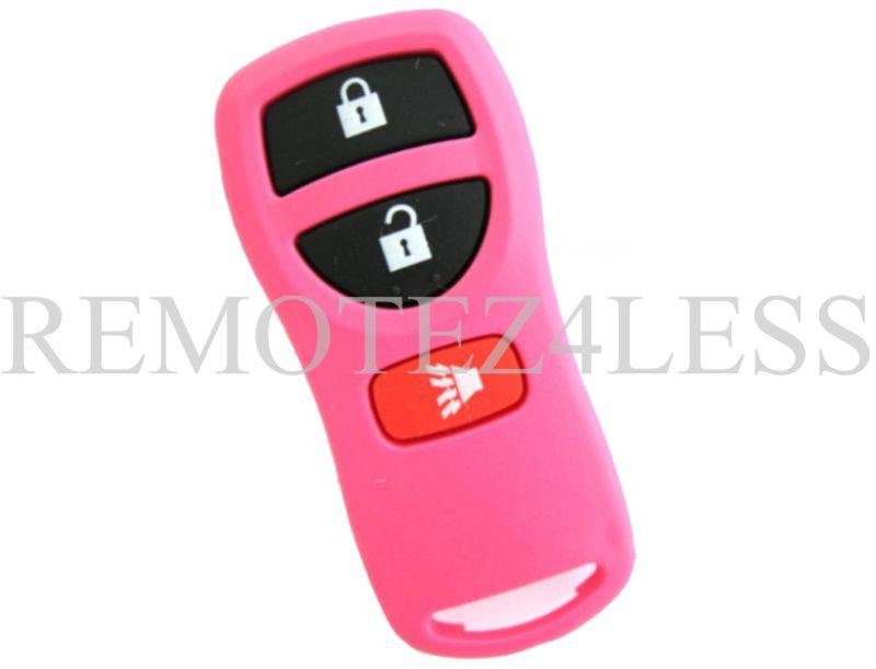 New pink nissan infiniti keyless entry remote key fob clicker + free programming