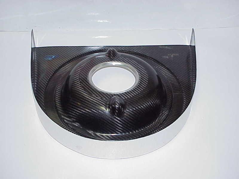 New crawford carbon fiber 16" cold air induction box / cleaner base nascar arca