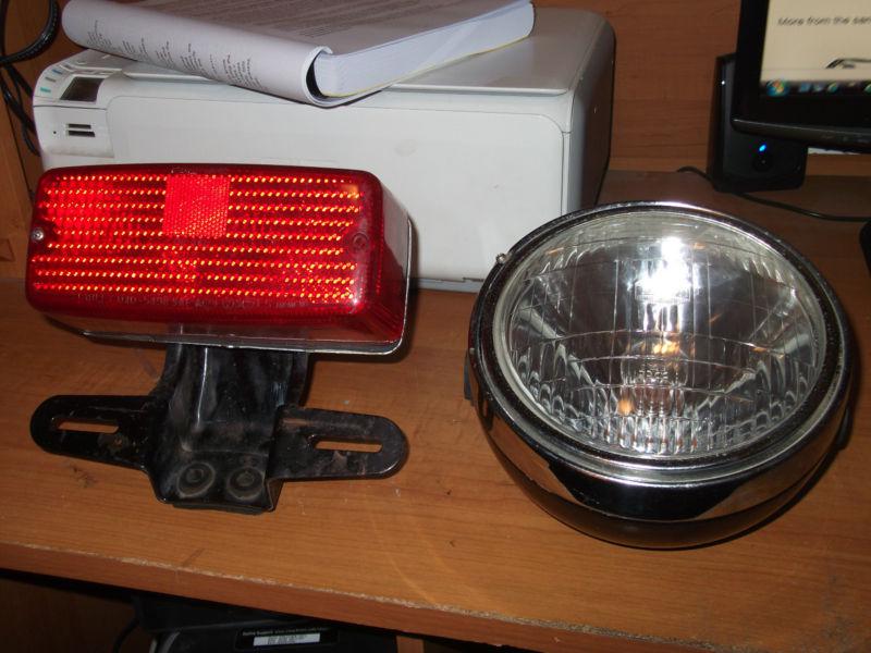 Yamaha xs 400 head light and tail light