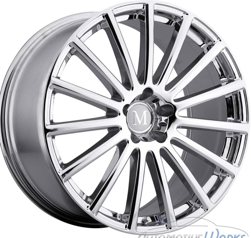 1 - 20x10 mandrus rotec 5x112 +44mm chrome rim wheel inch 20"