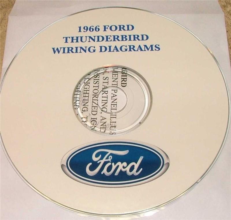 1966 ford thunderbird wiring diagram manual on cd 