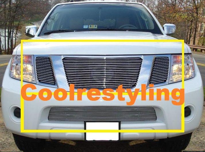 2008 09 10 11 12 nissan pathfinder billet grille combo inserts logo covered