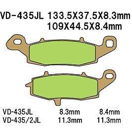 Vesrah vd-435jl sinter metal brake pads rear fits kawasaki zr750 zr-7s 2001-2005