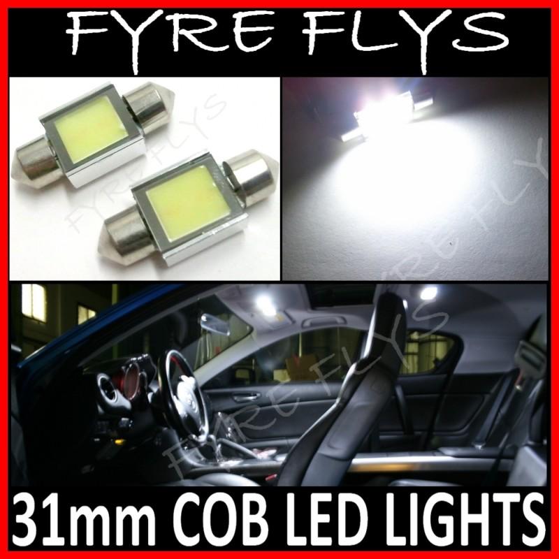 New cob led white 31mm festoon bulbs de3175 de3021 de3022 #j2