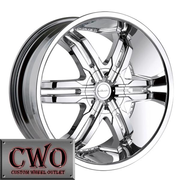 22 chrome veloche victory wheels rims 5x135/5x139.7 5 lug ford f-150 dodge ram