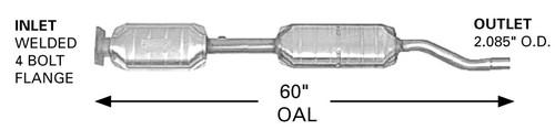 Ap exhaust 645999 exhaust system parts-catalytic converter