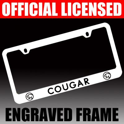 Mercury *cougar* chrome license plate frame tag holder
