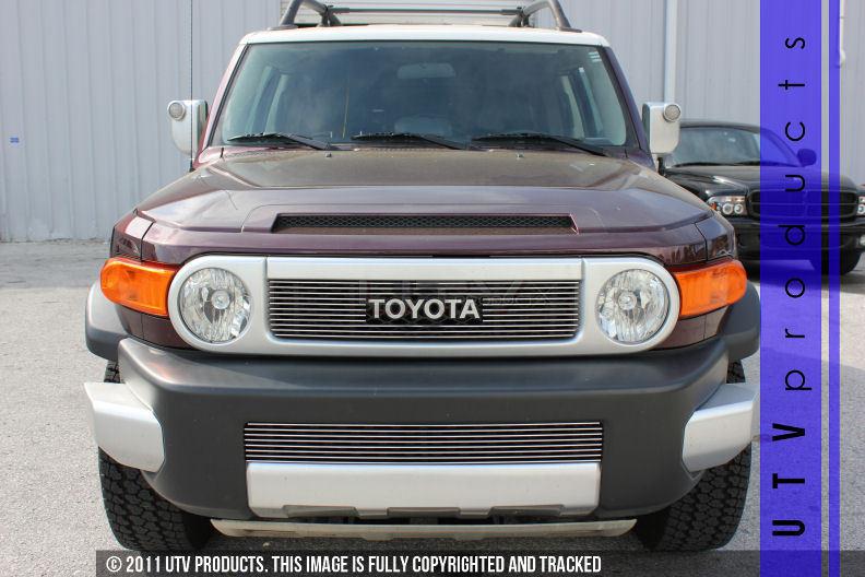 2007 - 2011 toyota fj cruiser combo billet grille 2pc kit chrome  07 08 09 10 11