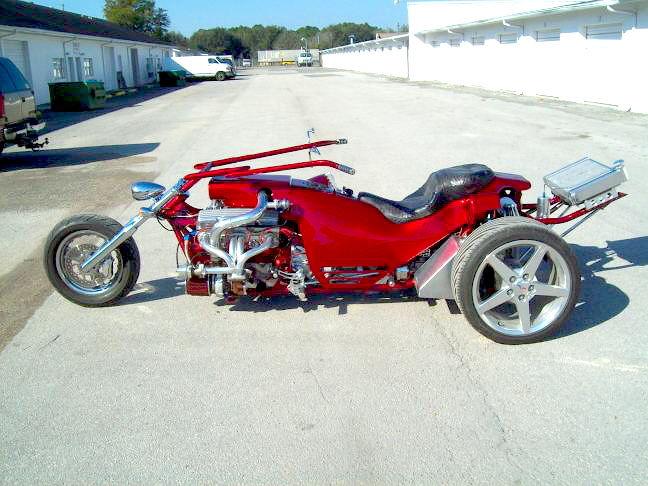 V-8 trike frame for jag irs