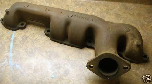 1965 mopar exhaust manifold 2463107 lh stamped  5-18-65