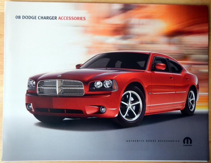 New 2008 dodge charger accessories dealer catalog brochure