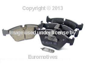 Bmw e46 m3 brake pad set front ceramic akebono friction linings