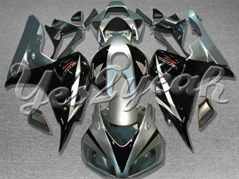 Injection molded fit fireblade cbr1000rr 06 07 grey black fairing zn759