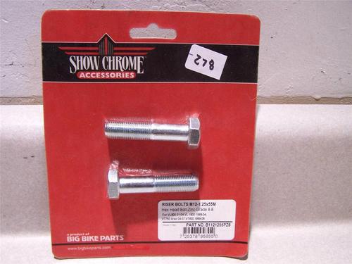 New shw chrome accessories<big bike parts>p/n b1121255pz8 size-m12-1.25x55m{fbc