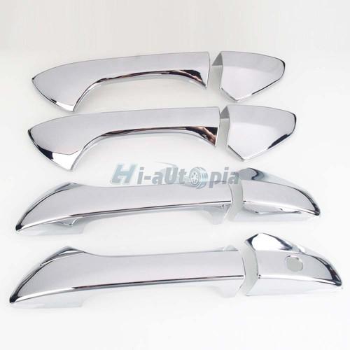 08-11 honda accord chrome plated full abs 4 door handle w/o psg keyhole cover 