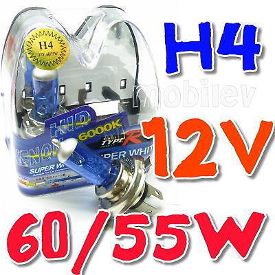 H4 white hid xenon halogen bulb headlight lamp 60/55w