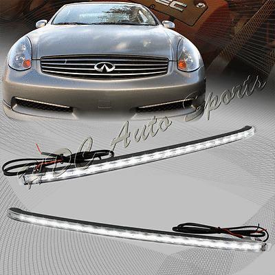 Super bright white 21 led chrome housing 18" daytime running lights fog lamps