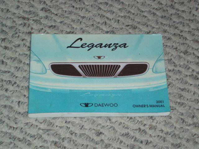 Daewoo leganza owners manual 2001 with free shipping