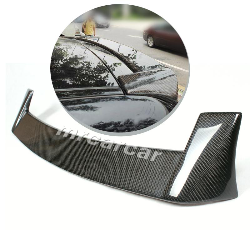 Rear roof spoiler window wing sport style for audi a3 carbon fiber