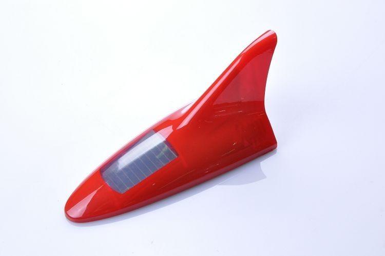 Hotsell solar shark fin car tail light vehicle car alarm caution solar light red