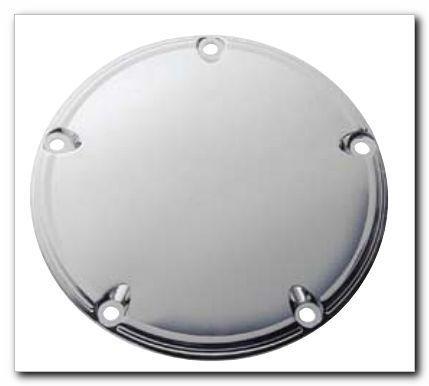 Chrome 5-hole smooth derby cover fits harley twin cam models 1999-up 