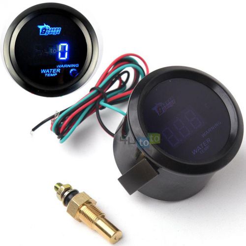 2&#034; 52mm digital led degree water temp temperature gauge new us