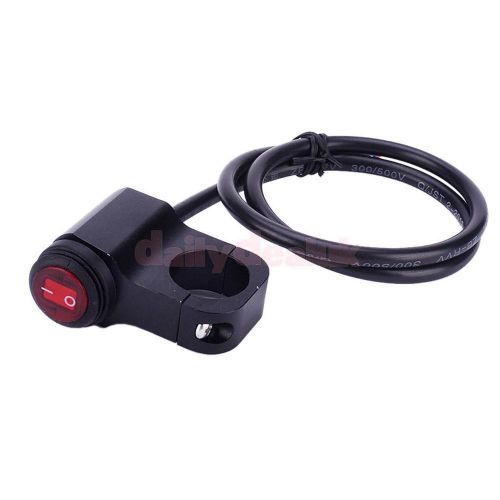 Motorcycle handlebar spot lamp headlight on off switch with indicator light