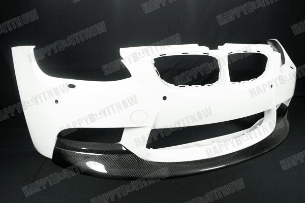 Combo sale !! carbon fiber bmw e92 m3 csl add on front lip + trunk spoiler 06-12