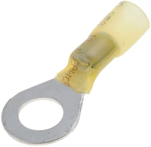 12-10 gauge ring solder filled terminal, 3/8 in., yellow - dorman# 84218