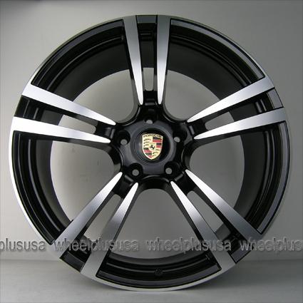 22" porsche cayenne turbo style gts s  wheels rims  black machine 4 new